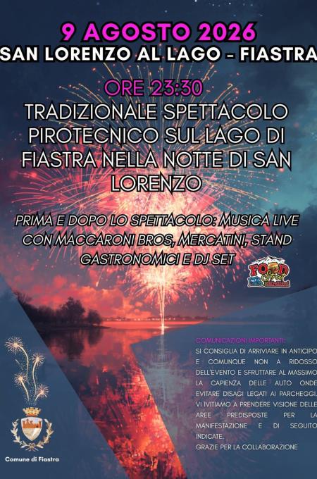 Tradizionale spettacolo pirotecnico